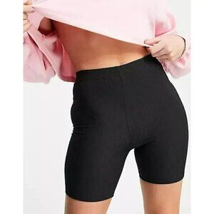 Topshop Black Biker Shorts Size 2
